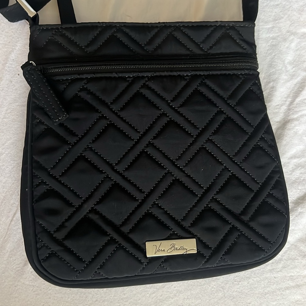 NWOT Vera Bradley Quilted Crossbody Hipster Bag Black